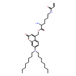 L-Lysine, N6-(1-oxo-2-propen-1-yl)-, [7-(dioctylamino)-2-oxo-2H-1-benzopyran-4-yl]methyl ester