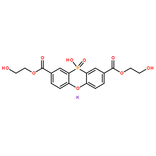 10H-?Phenoxaphosphine-?2,?8-?dicarboxylic acid, 10-?hydroxy-?, 2,?8-?bis(2-?hydroxyethyl) ester, 10-?oxide, potassium salt (1:1) 