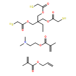 2-?Propenoic acid, 2-?methyl-?, 2-?(dimethylamino)?ethyl ester, polymer with 1,?1'-?[2-?ethyl-?2-?[[(2-?mercaptoacetyl)?oxy]?methyl]?-?1,?3-?propanediyl] bis(2-?mercaptoacetate) and 2-?propen-?1-?yl 2-?methyl-?2-?propenoate 