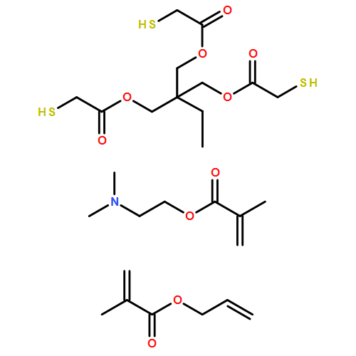 2-?Propenoic acid, 2-?methyl-?, 2-?(dimethylamino)?ethyl ester, polymer with 1,?1'-?[2-?ethyl-?2-?[[(2-?mercaptoacetyl)?oxy]?methyl]?-?1,?3-?propanediyl] bis(2-?mercaptoacetate) and 2-?propen-?1-?yl 2-?methyl-?2-?propenoate 