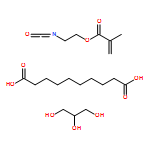 Decanedioic acid, polymer with 2-?isocyanatoethyl 2-?methyl-?2-?propenoate and 1,?2,?3-?propanetriol, graft 
