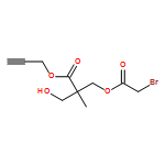 Propanoic acid, 3-[(2-bromoacetyl)oxy]-2-(hydroxymethyl)-2-methyl-, 2-propyn-1-yl ester 