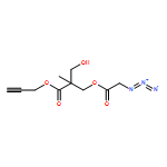 Propanoic acid, 3-[(2-azidoacetyl)oxy]-2-(hydroxymethyl)-2-methyl-, 2-propyn-1-yl ester 