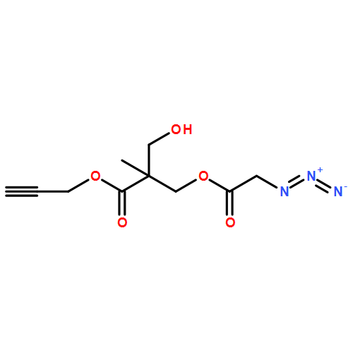 Propanoic acid, 3-[(2-azidoacetyl)oxy]-2-(hydroxymethyl)-2-methyl-, 2-propyn-1-yl ester 