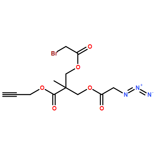 Propanoic acid, 3-[(2-azidoacetyl)oxy]-2-[[(2-bromoacetyl)oxy]methyl]-2-methyl-, 2-propyn-1-yl ester 