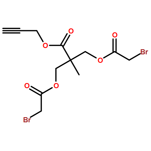 Propanoic acid, 3-[(2-bromoacetyl)oxy]-2-[[(2-bromoacetyl)oxy]methyl]-2-methyl-, 2-propyn-1-yl ester 