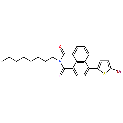 1H-Benz[de]isoquinoline-1,3(2H)-dione, 6-(5-bromo-2-thienyl)-2-octyl- 