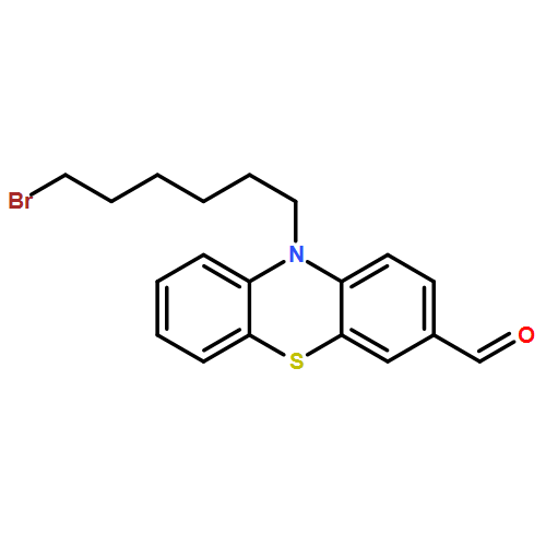 10H-Phenothiazine-3-carboxaldehyde, 10-(6-bromohexyl)- 