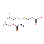 2-Propenoic acid, 2-[3-[(2-carboxyethyl)dithio]-1-oxopropoxy]propyl ester 