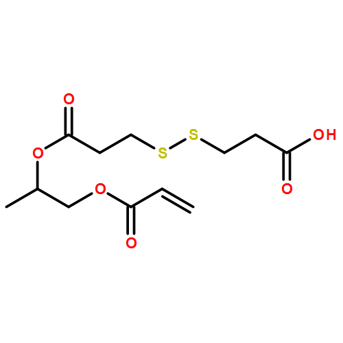 2-Propenoic acid, 2-[3-[(2-carboxyethyl)dithio]-1-oxopropoxy]propyl ester 