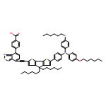Benzoic acid, 4-[7-[2-[6-[4-[bis[4-(hexyloxy)phenyl]amino]phenyl]-4,4-dihexyl-4H-cyclopenta[2,1-b:3,4-b']dithen-2-yl]ethynyl]-2,1,3-benzothiadiazol-4-yl]- 