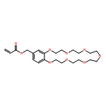 2-Propenoic acid, (2,3,5,6,8,9,11,12,14,15,17,18-dodecahydro-1,4,7,10,13,16,19-benzoheptaoxacycloheneicosin-21-yl)methyl ester 