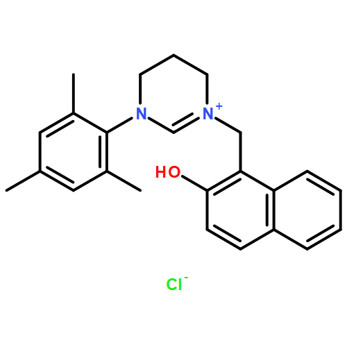 Pyrimidinium, 3,4,5,6-tetrahydro-3-[(2-hydroxy-1-naphthalenyl)methyl]-1-(2,4,6-trimethylphenyl)-, chloride (1:1) 