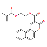 3H-Naphtho[2,1-b]pyran-2-carboxylic acid, 3-oxo-, 2-[(2-methyl-1-oxo-2-propen-1-yl)oxy]ethyl ester 