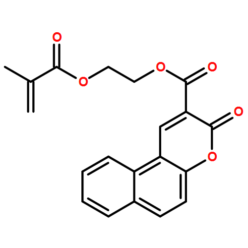 3H-Naphtho[2,1-b]pyran-2-carboxylic acid, 3-oxo-, 2-[(2-methyl-1-oxo-2-propen-1-yl)oxy]ethyl ester 