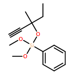 Benzene, [[(1-ethyl-1-methyl-2-propyn-1-yl)oxy]dimethoxysilyl]- 