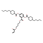Benzoic acid, 2,5-bis[[(4-pentylcyclohexyl)carbonyl]oxy]-, 4-[(1-oxo-2-propen-1-yl)oxy]butyl ester 