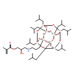 2-Propenoic acid, 2-methyl-, 3-[[3-[3,5,7,9,11,13,15-heptakis(2-methylpropyl)pentacyclo[9.5.1.13,9.15,15.17,13]octasiloxan-1-yl]propyl]amino]-2-hydroxypropyl ester 