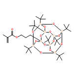 2-Propenoic acid, 2-methyl-, 3-[3,5,7,9,11,13,15-heptakis(1,1-dimethylethyl)pentacyclo[9.5.1.13,9.15,15.17,13]octasiloxan-1-yl]propyl ester 