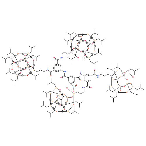 1,3-Benzenedicarboxamide, N1,N3-bis[3,5-bis[[[3-[3,5,7,9,11,13,15-heptakis(2-methylpropyl)pentacyclo[9.5.1.13,9.15,15.17,13]octasiloxan-1-yl]propyl]amino]carbonyl]phenyl]-5-nitro- 
