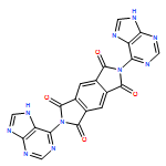 Pyrrolo[3,4-f]isoindole-1,3,5,7(2H,6H)-tetrone, 2,6-di-9H-purin-6-yl-