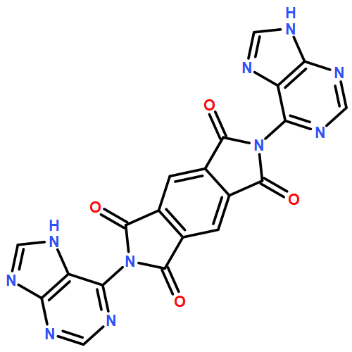 Pyrrolo[3,4-f]isoindole-1,3,5,7(2H,6H)-tetrone, 2,6-di-9H-purin-6-yl-