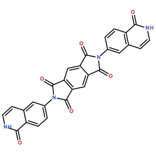 Pyrrolo[3,4-f]isoindole-1,3,5,7(2H,6H)-tetrone, 2,6-bis(1,2-dihydro-1-oxo-6-isoquinolinyl)-