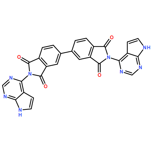 [5,5'-Bi-1H-isoindole]-1,1',3,3'(2H,2'H)-tetrone, 2,2'-di-7H-pyrrolo[2,3-d]pyrimidin-4-yl-