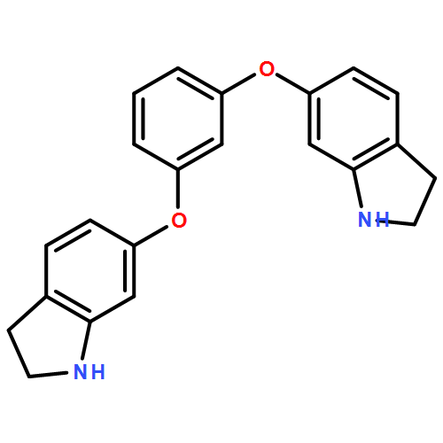 1H-Indole, 6,6'-[1,3-phenylenebis(oxy)]bis[2,3-dihydro-