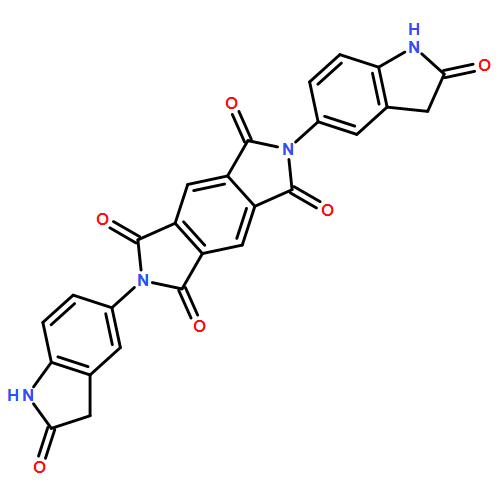 Pyrrolo[3,4-f]isoindole-1,3,5,7(2H,6H)-tetrone, 2,6-bis(2,3-dihydro-2-oxo-1H-indol-5-yl)-