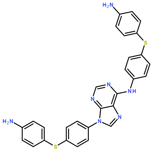 9H-Purin-6-amine, N,9-bis[4-[(4-aminophenyl)thio]phenyl]-