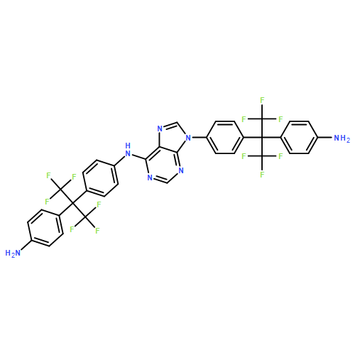 9H-Purin-6-amine, N,9-bis[4-[1-(4-aminophenyl)-2,2,2-trifluoro-1-(trifluoromethyl)ethyl]phenyl]-