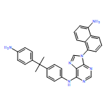 9H-Purin-6-amine, 9-(5-amino-1-naphthalenyl)-N-[4-[1-(4-aminophenyl)-1-methylethyl]phenyl]-