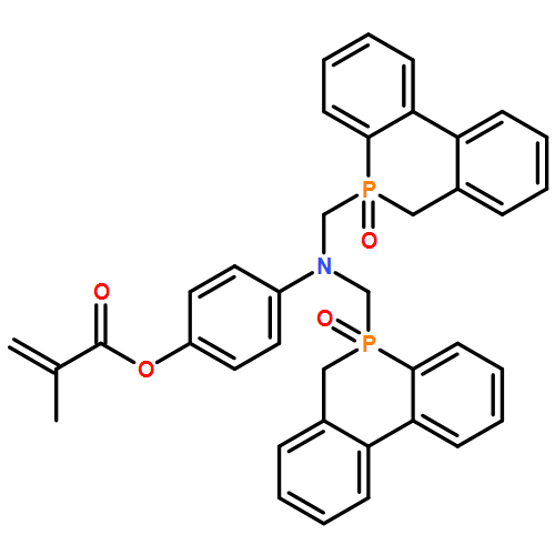 2-Propenoic acid, 2-methyl-, 4-[bis[(5-oxido-5(6H)-phosphanthridinyl)methyl]amino]phenyl ester