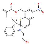 2-Propenoic acid, 2-methyl-, [1'-(2-hydroxyethyl)-3',3'-dimethyl-6-nitrospiro[2H-1-benzothiopyran-2,2'-[2H]indole]-8(3'H)-yl]methyl ester