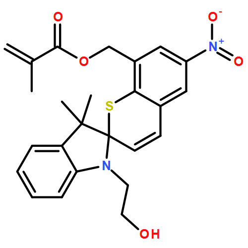 2-Propenoic acid, 2-methyl-, [1'-(2-hydroxyethyl)-3',3'-dimethyl-6-nitrospiro[2H-1-benzothiopyran-2,2'-[2H]indole]-8(3'H)-yl]methyl ester