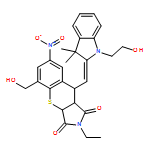 [1]Benzothiopyrano[2,3-c]pyrrole-1,3(2H,3aH)-dione, 9-[[1,3-dihydro-1-(2-hydroxyethyl)-3,3-dimethyl-2H-indol-2-ylidene]methyl]-2-ethyl-9,9a-dihydro-5-(hydroxymethyl)-7-nitro-