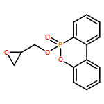 6H-Dibenz[c,e][1,2]oxaphosphorin, 6-(2-oxiranylmethoxy)-, 6-oxide