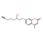2H-1-Benzopyran-2-one, 7-[2-hydroxy-3-(2-propyn-1-yloxy)propoxy]-4-methyl-