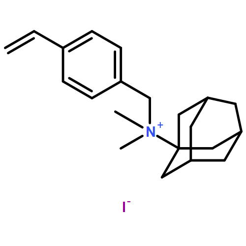Benzenemethanaminium, 4-ethenyl-N,N-dimethyl-N-tricyclo[3.3.1.13,7]dec-1-yl-, iodide (1:1) 