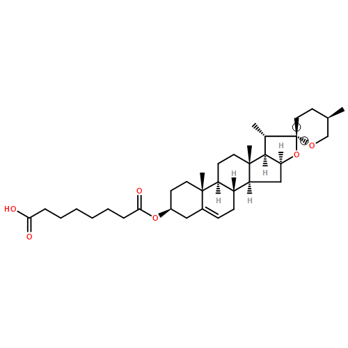 Spirost-5-en-3-ol, 3-(hydrogen octanedioate), (3β,25R)- 