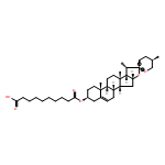 Spirost-5-en-3-ol, 3-(hydrogen decanedioate), (3β,25R)- 