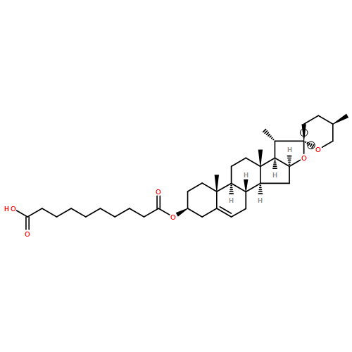Spirost-5-en-3-ol, 3-(hydrogen decanedioate), (3β,25R)- 