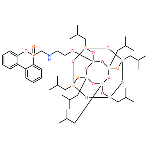 Titanium, [1,3,5,7,9,11,14-heptakis(2-methylpropyl)tricyclo[7.3.3.15,11]heptasiloxane-3,7,14-triolato(3-)-κO3,κO7,κO14][2-[[(6-oxido-6H-dibenz[c,e][1,2]oxaphosphorin-6-yl)methyl]amino]ethanolato-κO]-, (T-4)- 