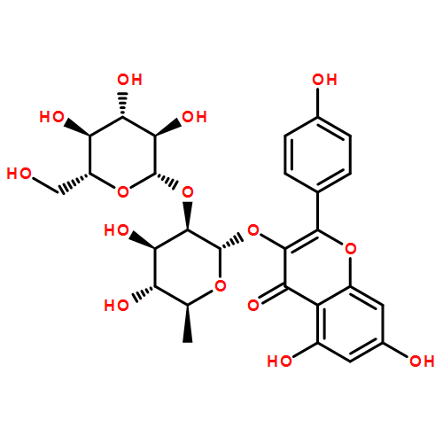 3-[(2S,3R,4R,5R,6S)-4,5-DIHYDROXY-6-METHYL-3-[(2S,3R,4S,5S,6R)-3,4,5-TRIHYDROXY-6-(HYDROXYMETHYL)OXAN-2-YL]OXYOXAN-2-YL]OXY-5,7-DIHYDROXY-2-(4-HYDROXYPHENYL)CHROMEN-4-ONE