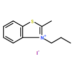 Benzothiazolium,2-methyl-3-propyl-, iodide (1:1)