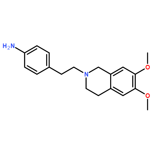 Benzenamine, 4-[2-(3,4-dihydro-6,7-dimethoxy-2(1H)-isoquinolinyl)ethyl]-