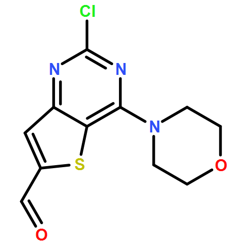 Thieno[3,2-d]pyrimidine-6-carboxaldehyde, 2-chloro-4-(4-morpholinyl)-